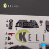 KELIK K72145 Me 163 B/S Komet - interior 3D decals for Hobby 2000/Academy kit 1/72